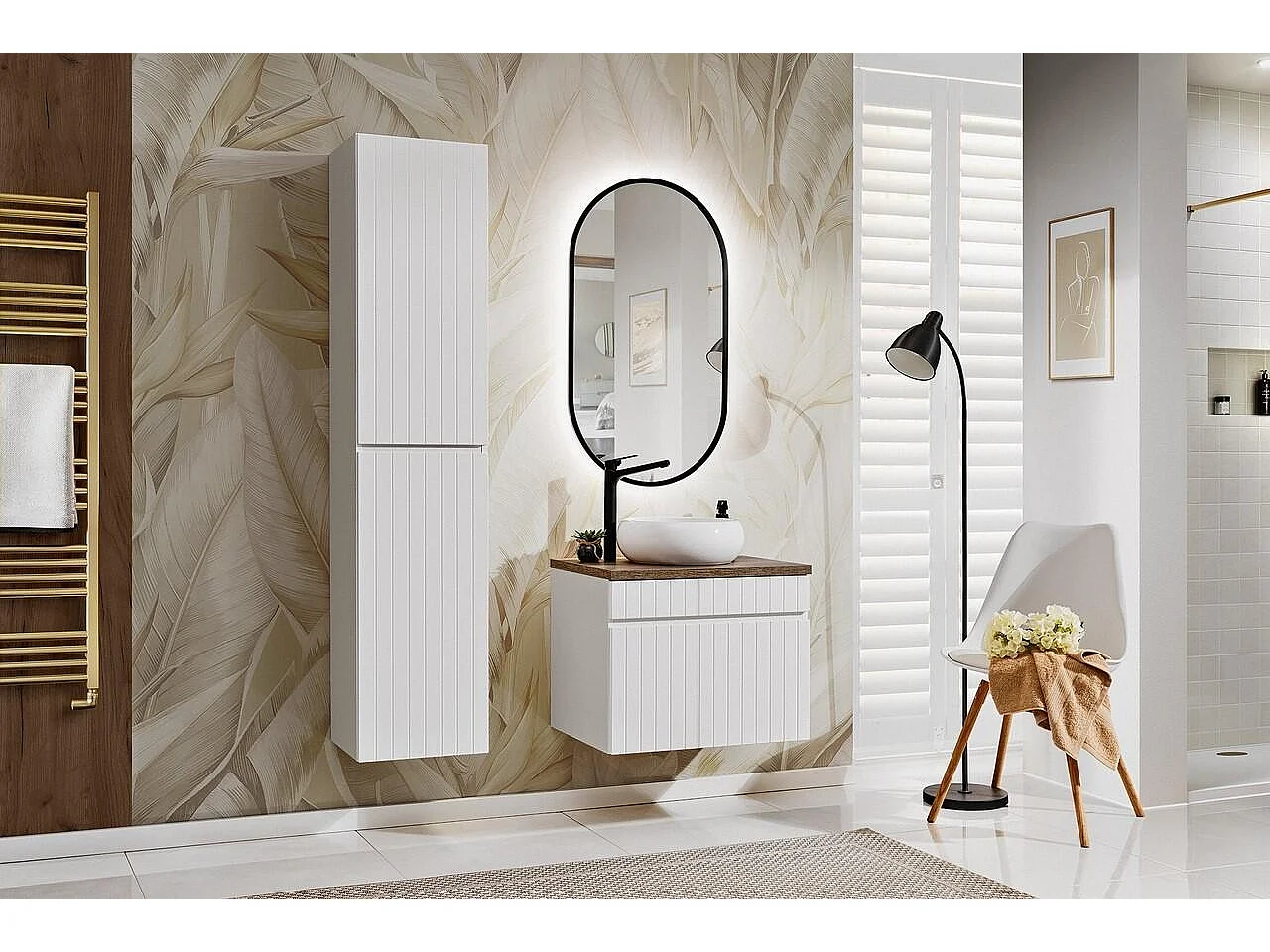 Armoire Haute ICONIC HC35 2D 35x33x160 Blanc