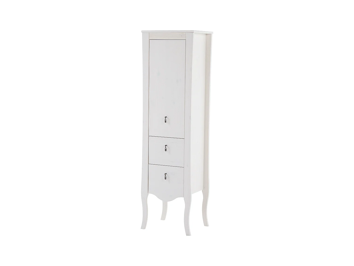 Armoire Haute ELISABETH HC45 1D2D 45x36x157 Blanc