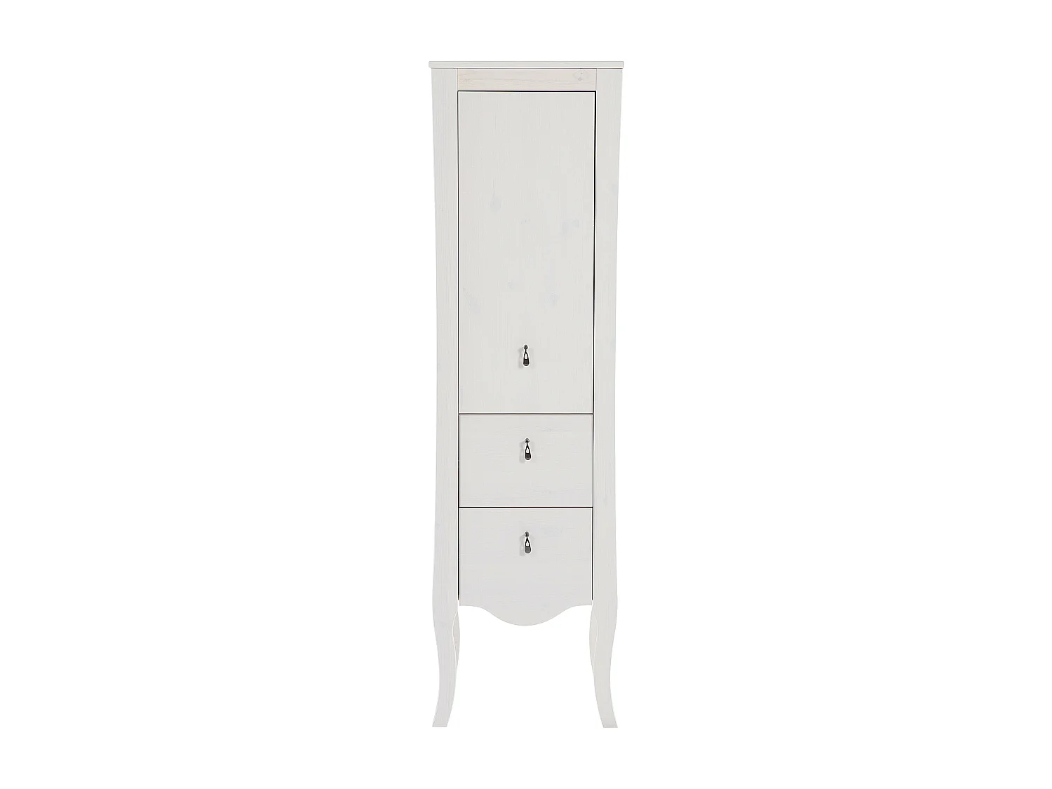 Armoire Haute ELISABETH HC45 1D2D 45x36x157 Blanc