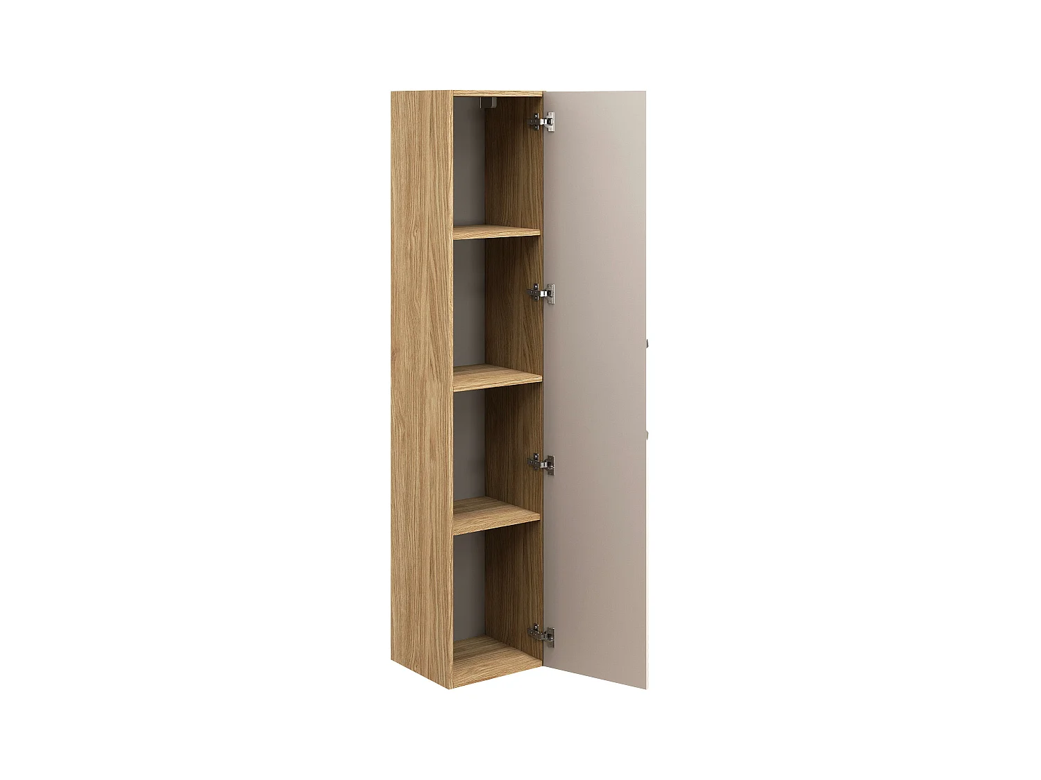 Armoire Haute OCEAN HC35 1D 35x33x170 Clair naturel