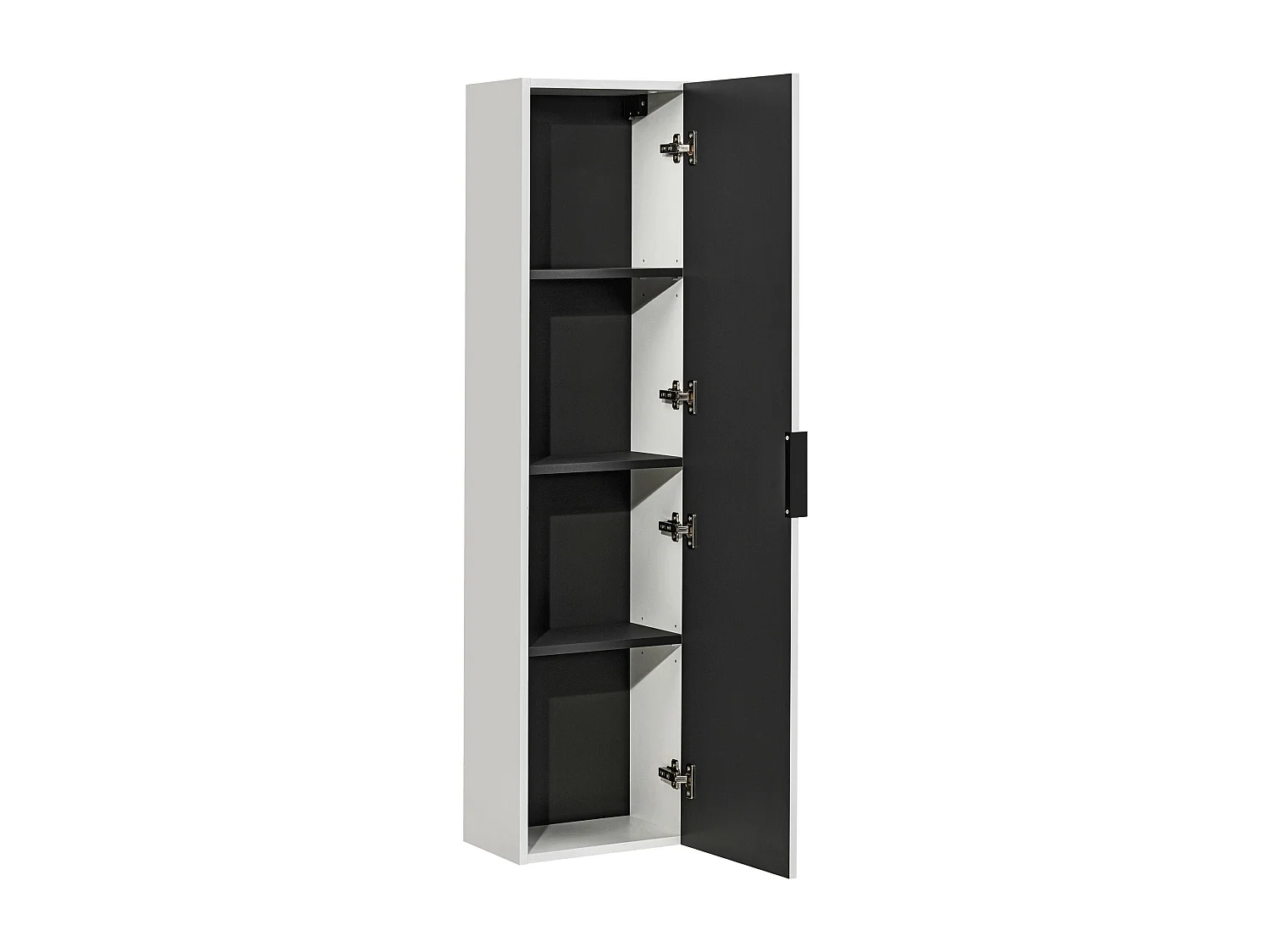 Armoire Haute ADEL HC35 1D 35x25x140 Blanc