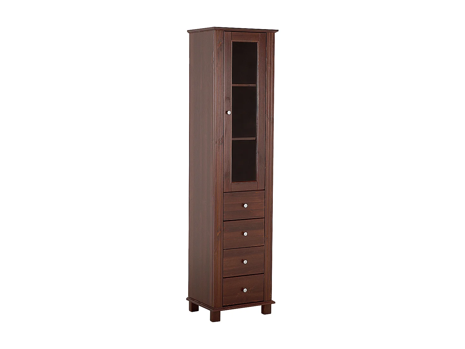Armoire Haute RETRO HC45 1D4D 45x36x180 Brun