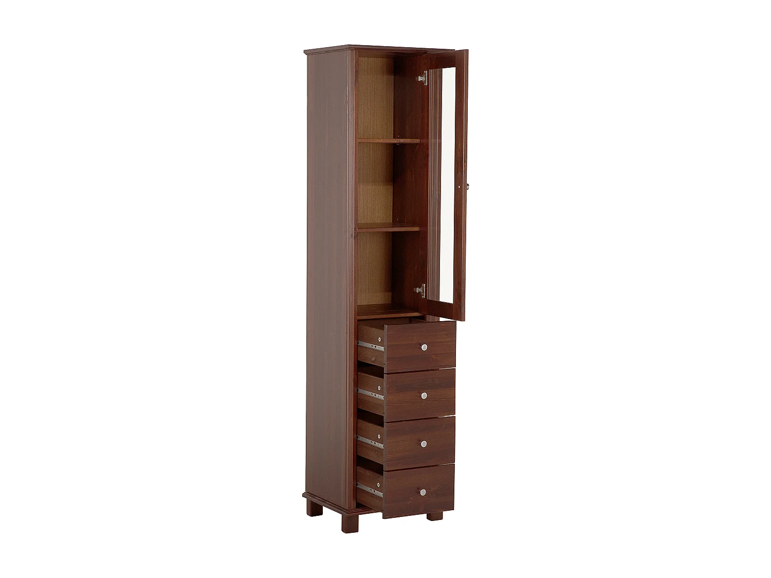 Armoire Haute RETRO HC45 1D4D 45x36x180 Brun