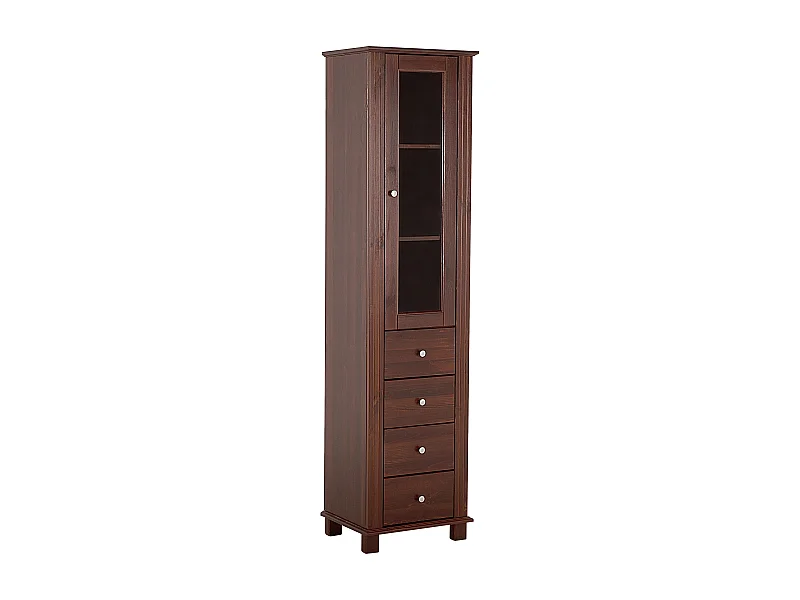 Armoire Haute RETRO HC45 1D4D 45x36x180 Brun