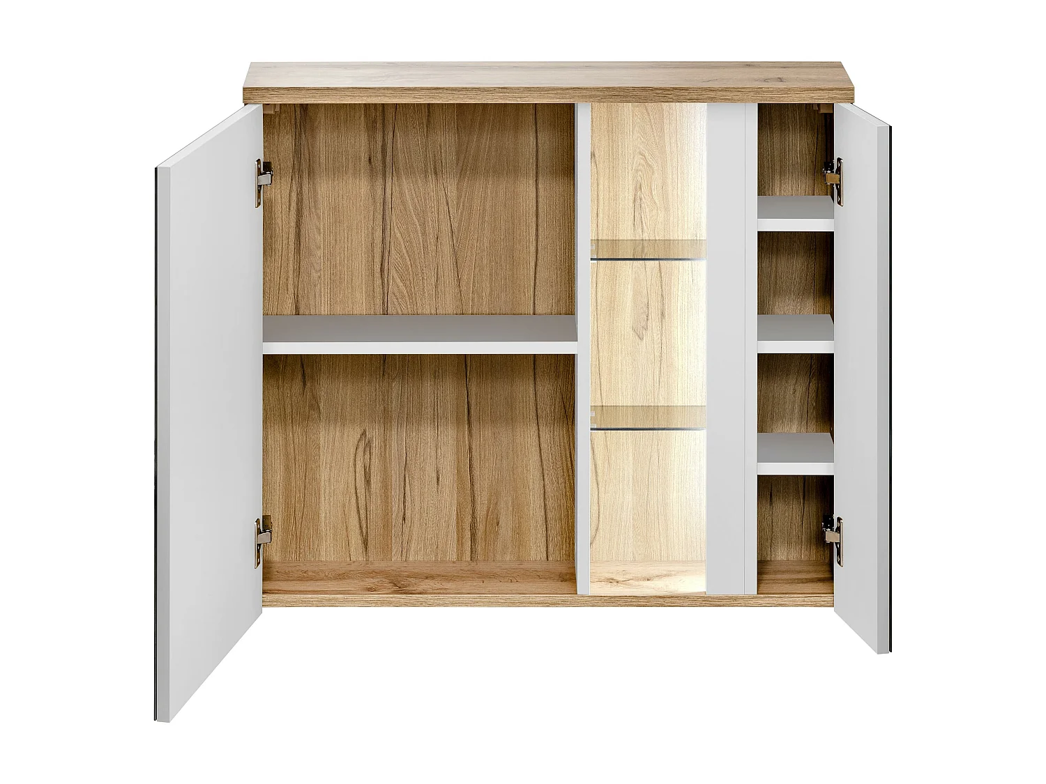 Armários Com Espelho BAHAMA MC80 2D 80x20x70 Branco