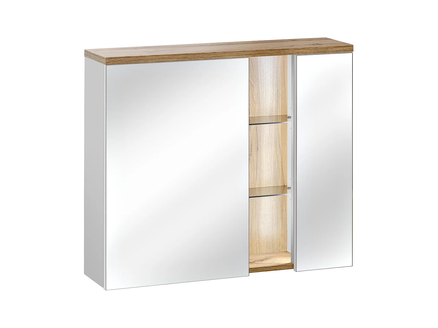 Armoires De Toilette BAHAMA MC80 2D 80x20x70 Blanc