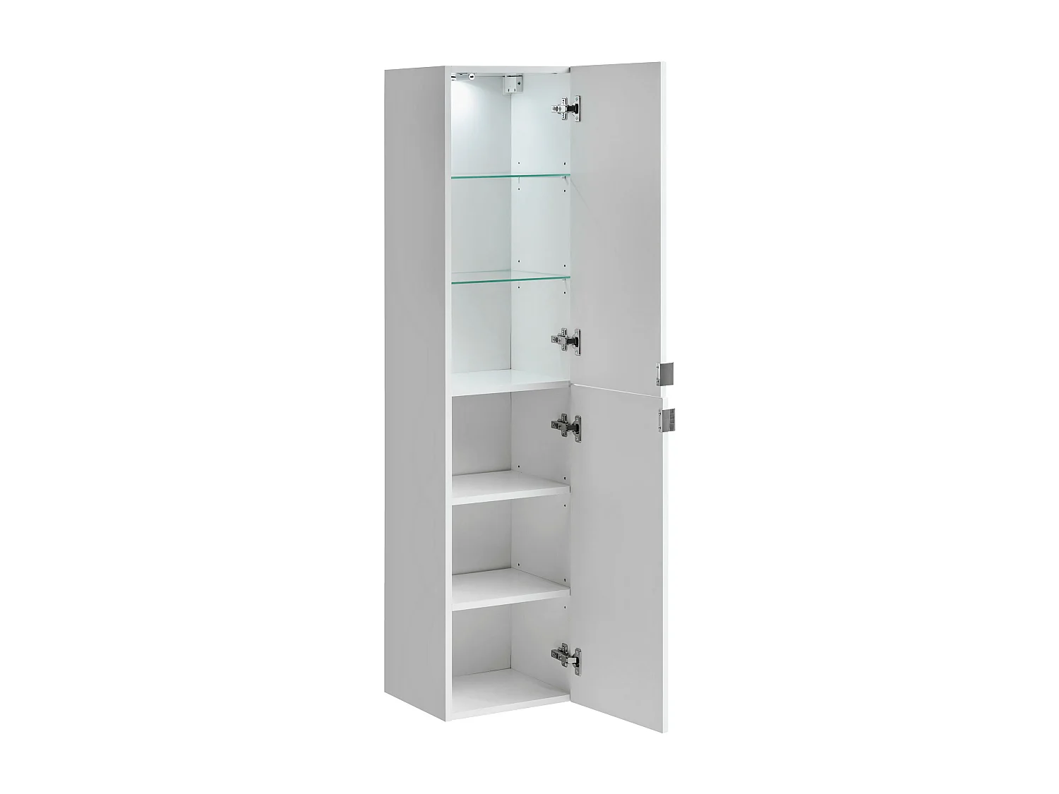Armoire Haute LEONARDO HC35 2D 35x32x150 Blanc