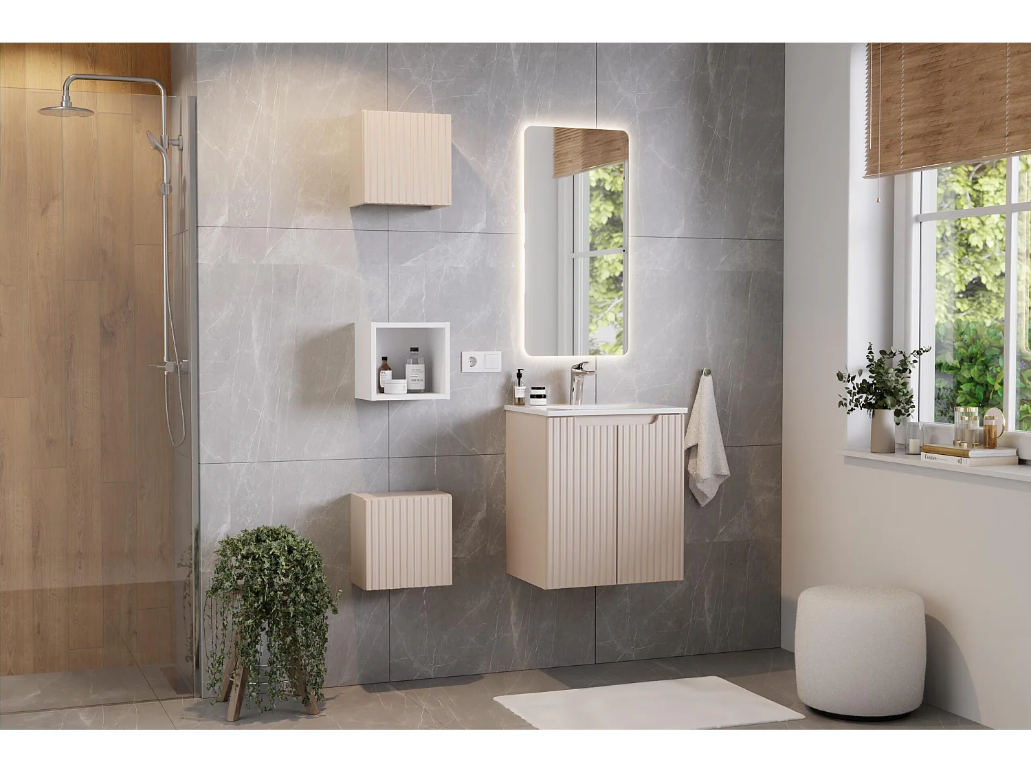 Armoires Latérales NOVA SCAB27 27x22x28 Blanc