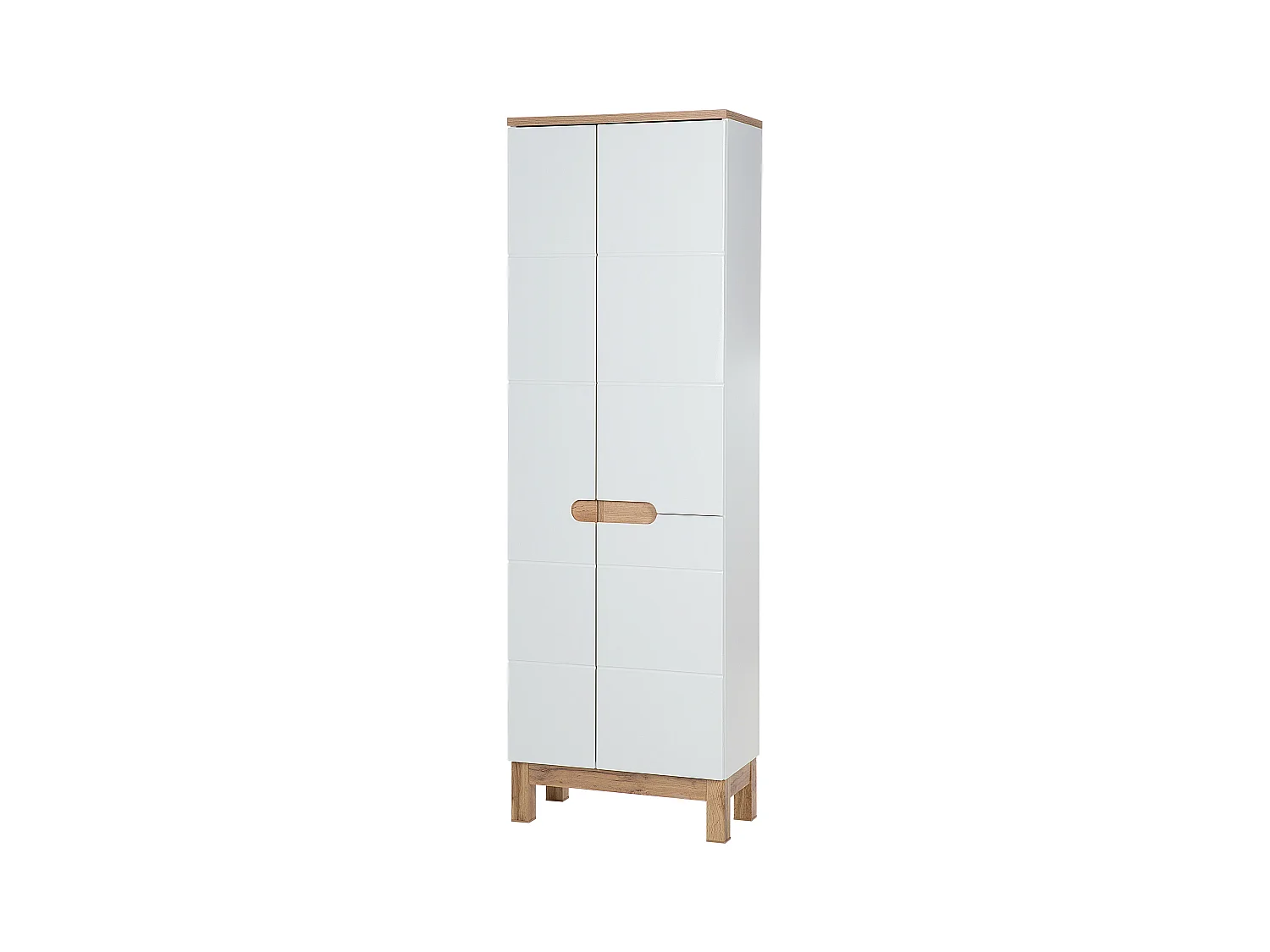 Hoge Kast BALI HC60 3D 60x33x187 Wit