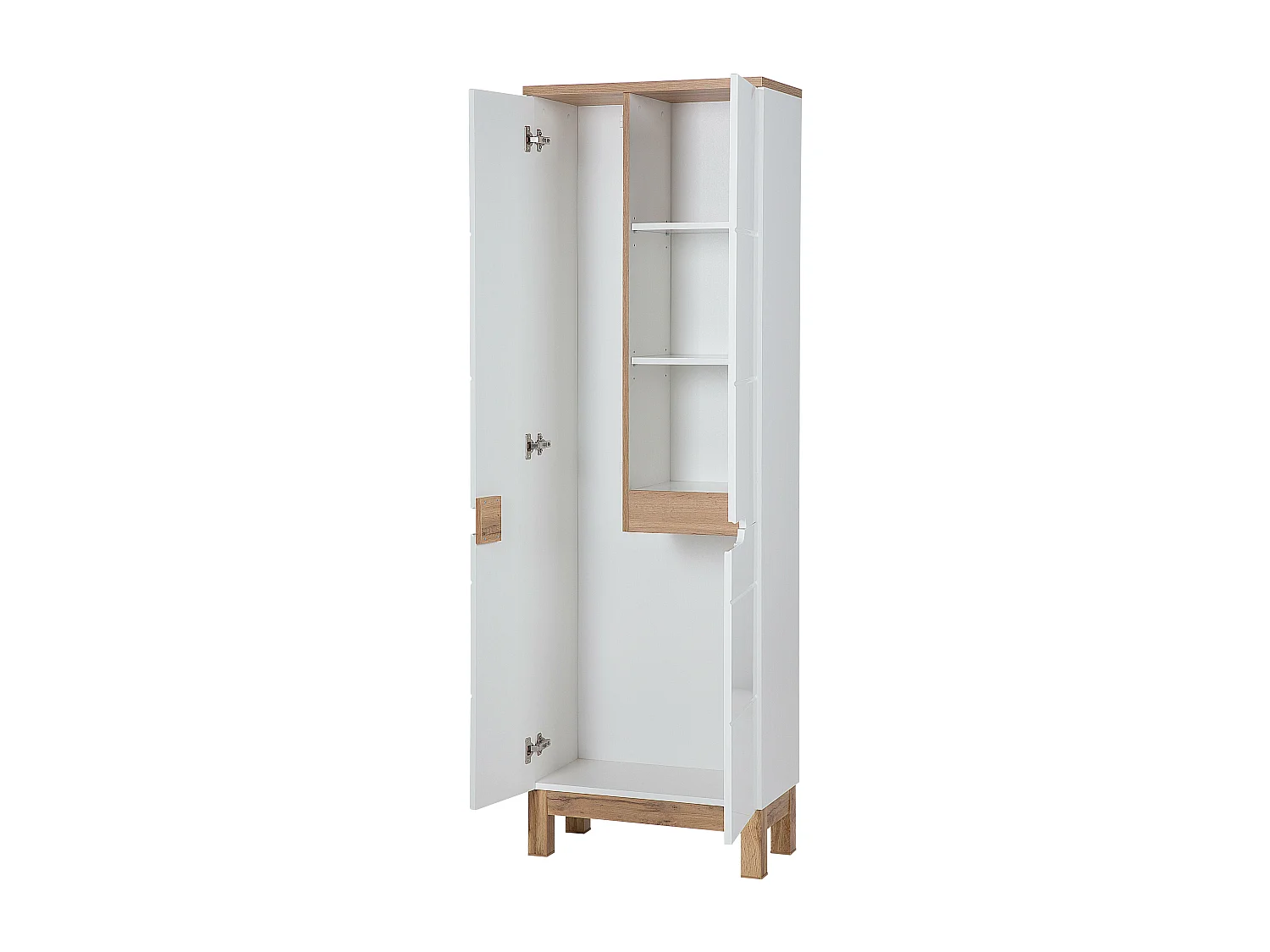 Armoire Haute BALI HC60 3D 60x33x187 Blanc
