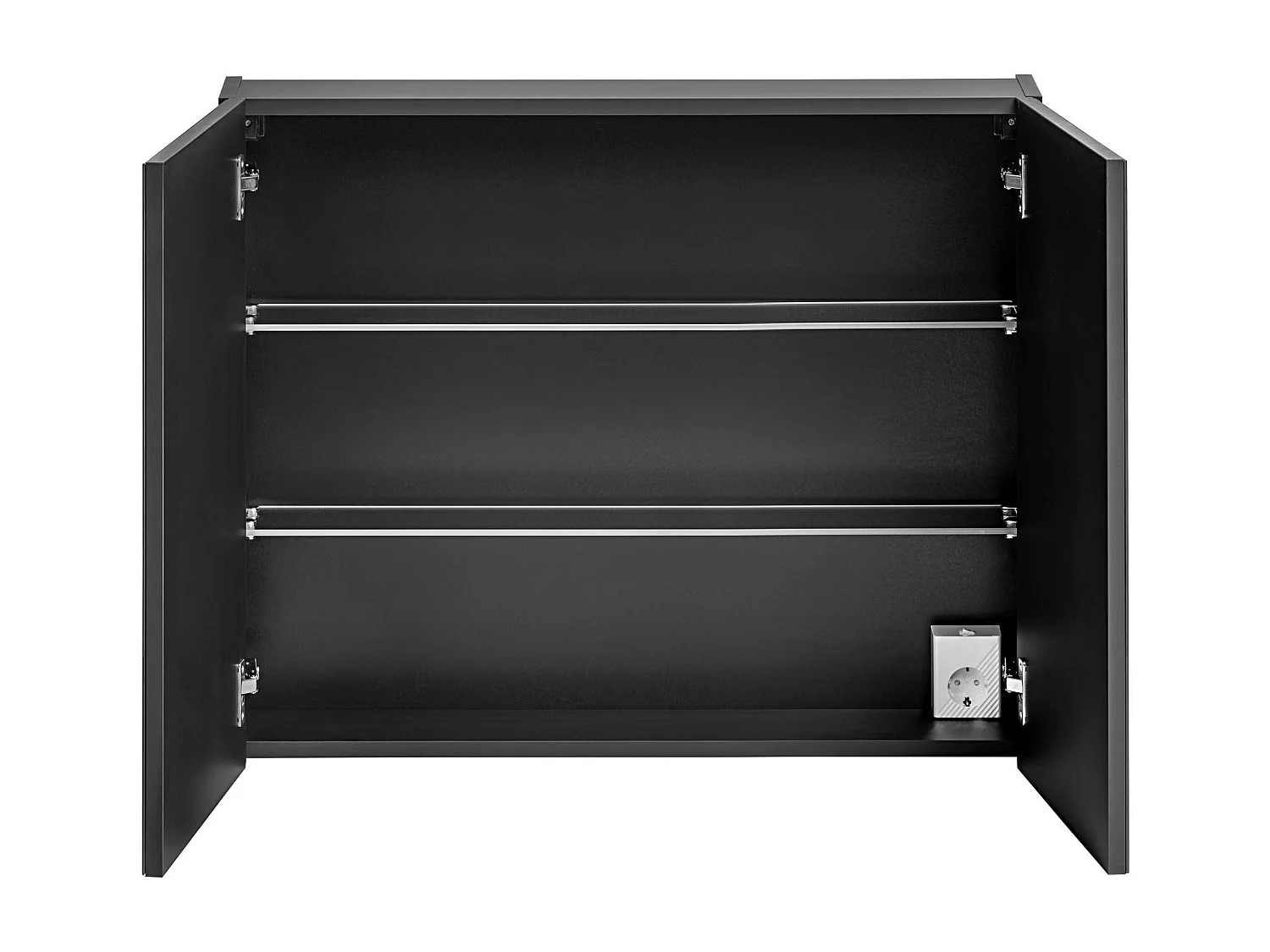 Spiegelkasten SANTA FE MC80 2D 80x17x65 Zwart