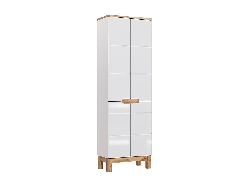 Armoire Haute BALI HC60 4D 60x33x187 Blanc