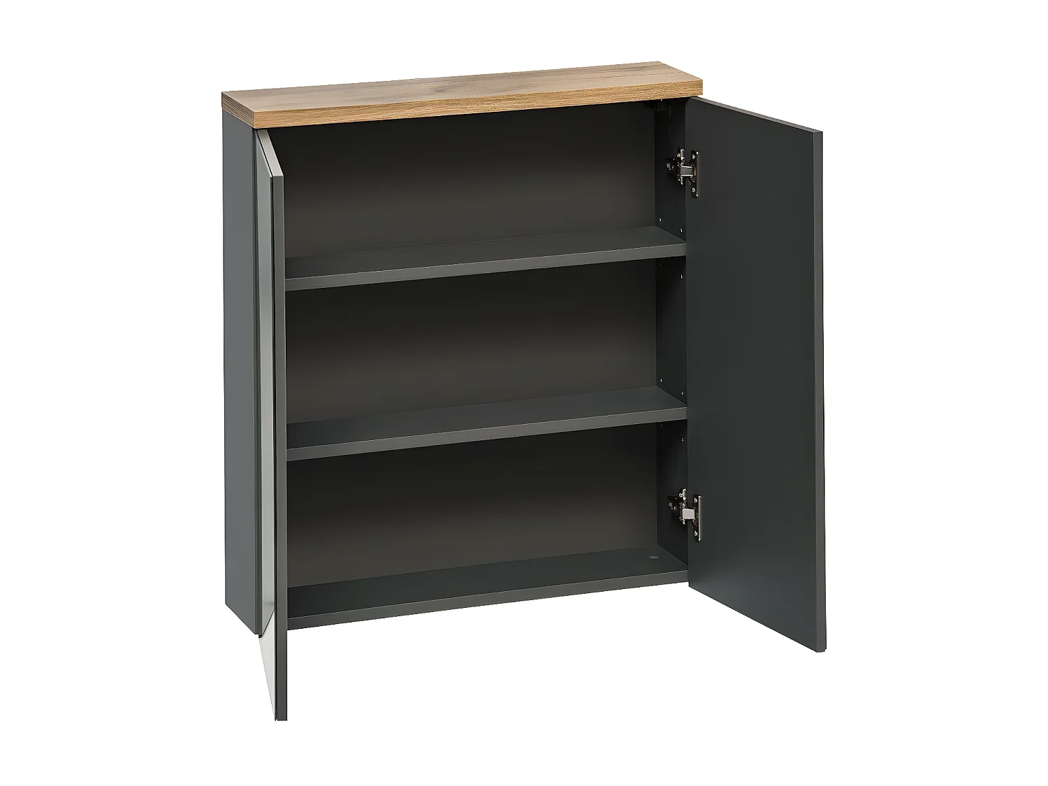 Armários Com Espelho BALI MC60 2D 60x20x70 Cinzaescuro