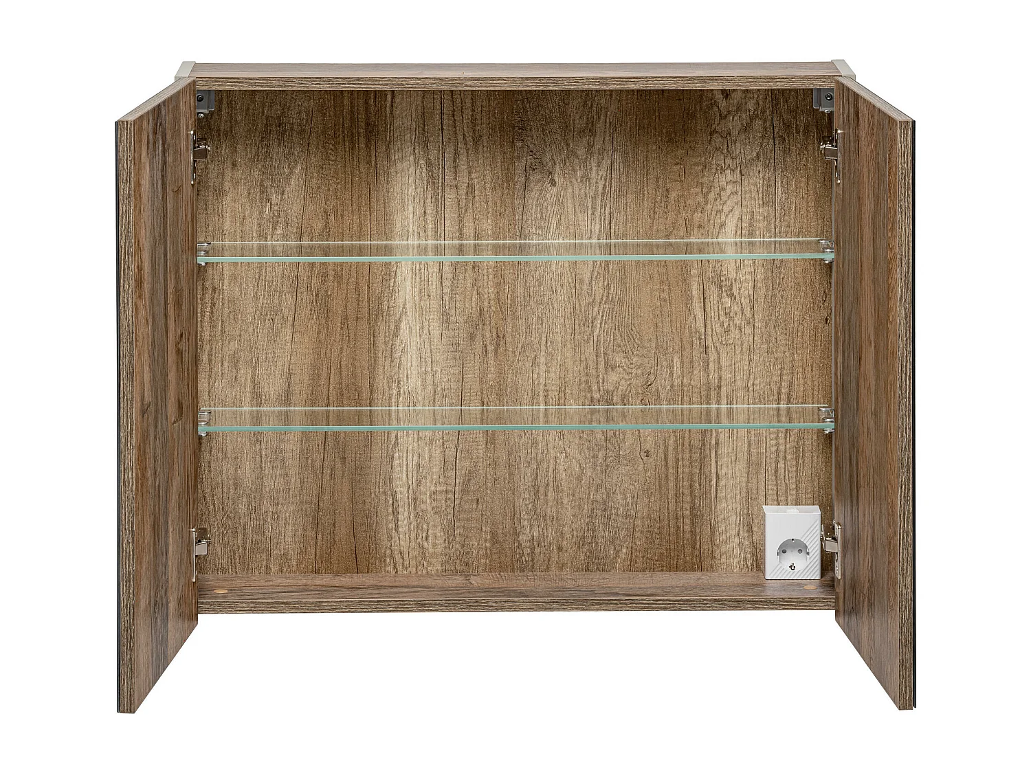 Armários Com Espelho SANTA FE MC80 2D 80x17x65 Cinzento