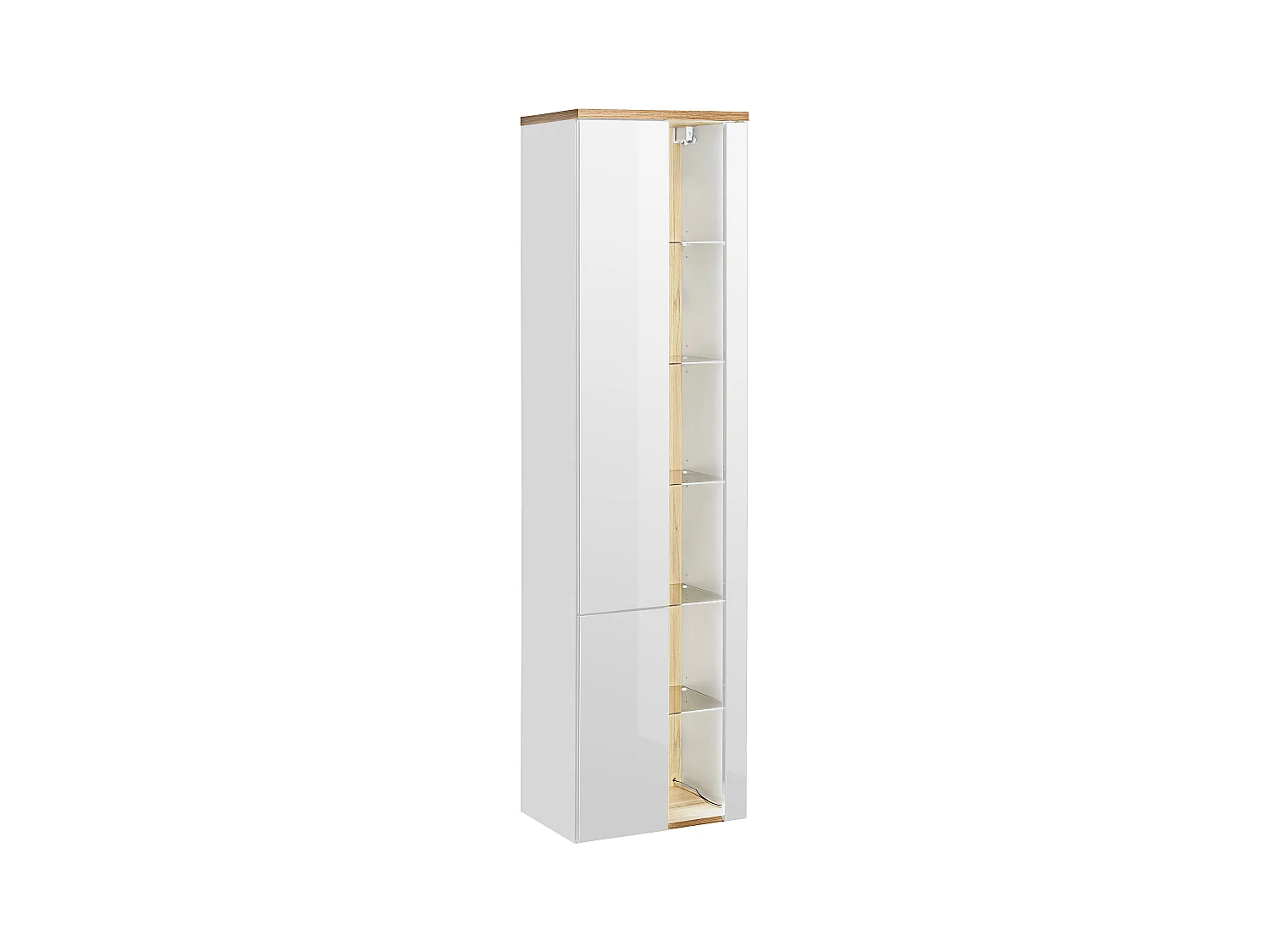 Hoge Kast BAHAMA HC45 2D 45x33x170 Wit