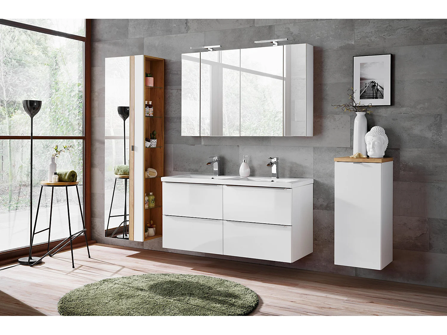 Armoires Latérales CAPRI SCAB35 1D 35x35x80 Blanc