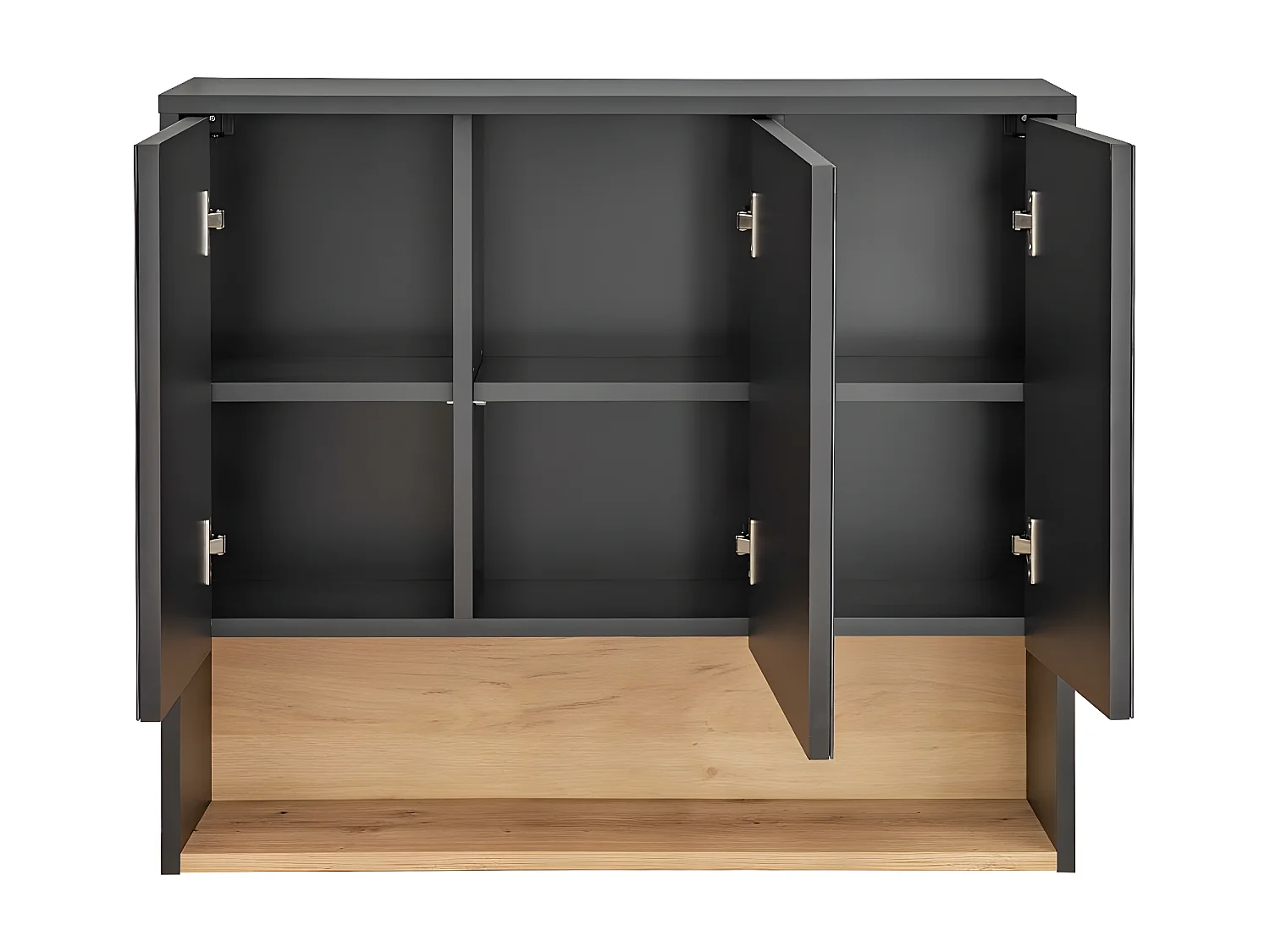 Armoires De Toilette BORNEO MC80 3D 80x25x75 Grisfoncé