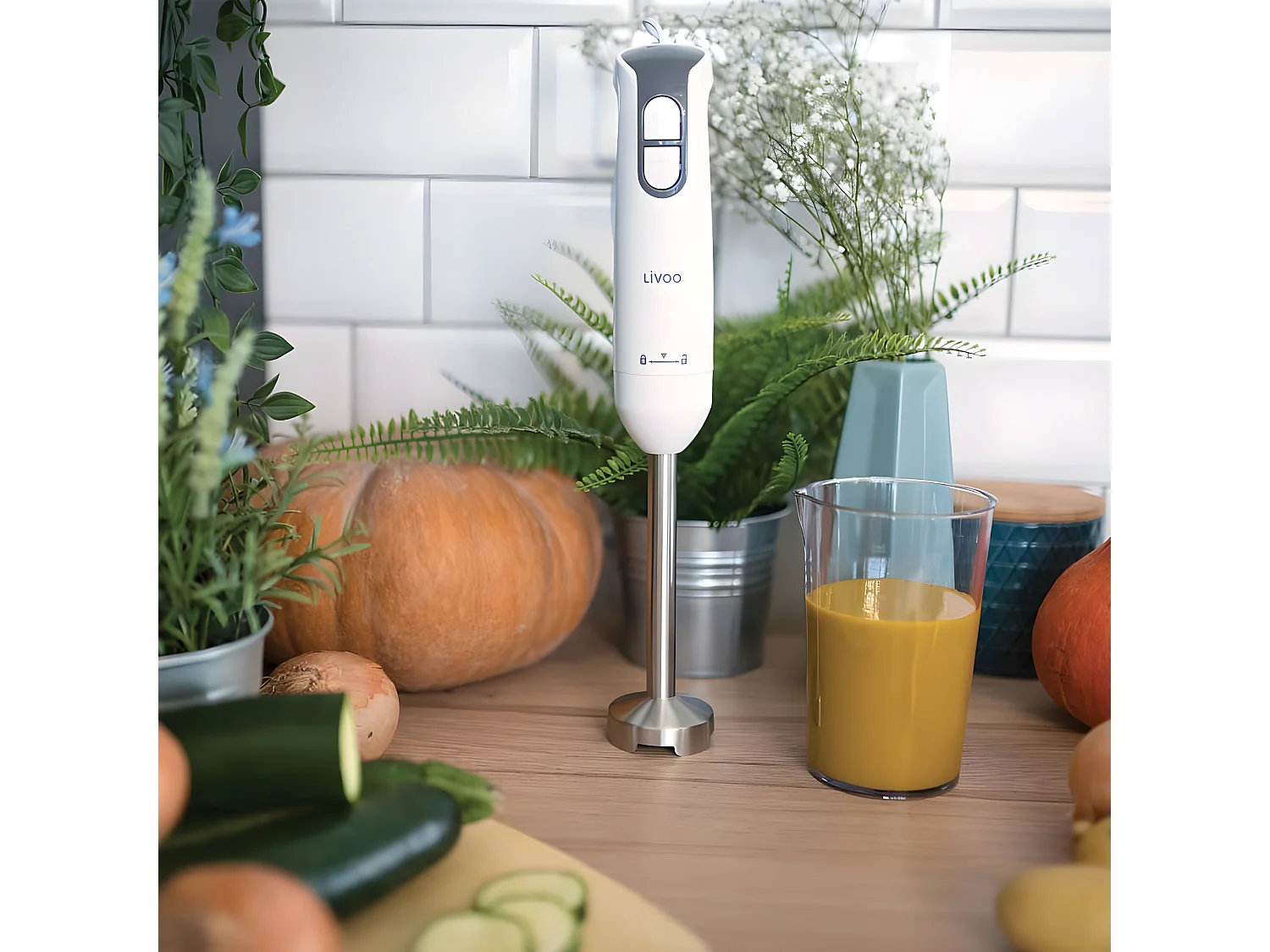 Mixeur plongeant blanc 400W