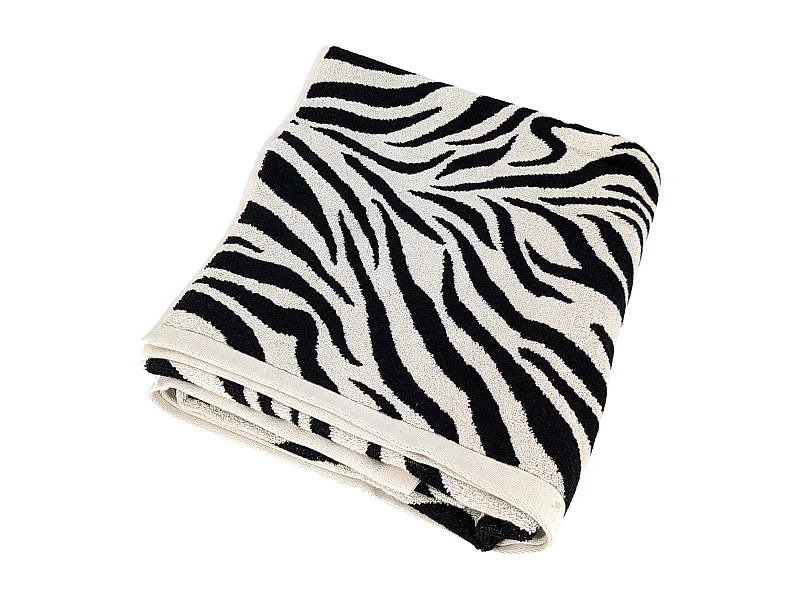 Drap de bain absorbant coton 100x150cm ZEBRA beige