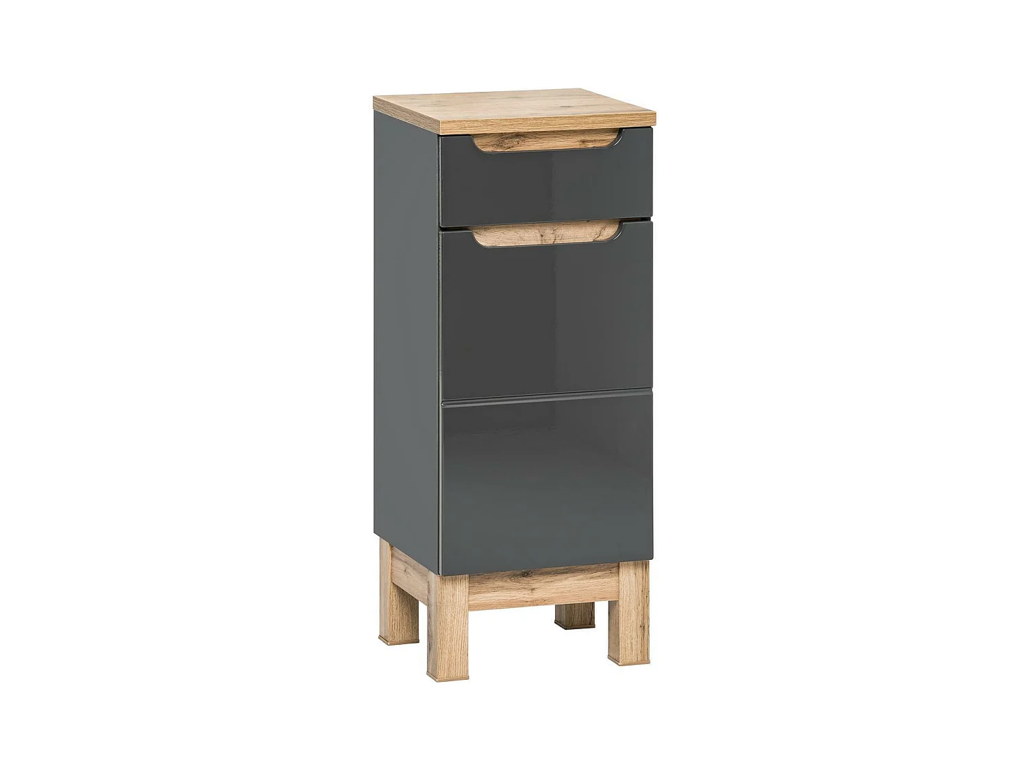 Zijkasten BALI SCAB35 1D1D 35x33x86 Donkergrijs