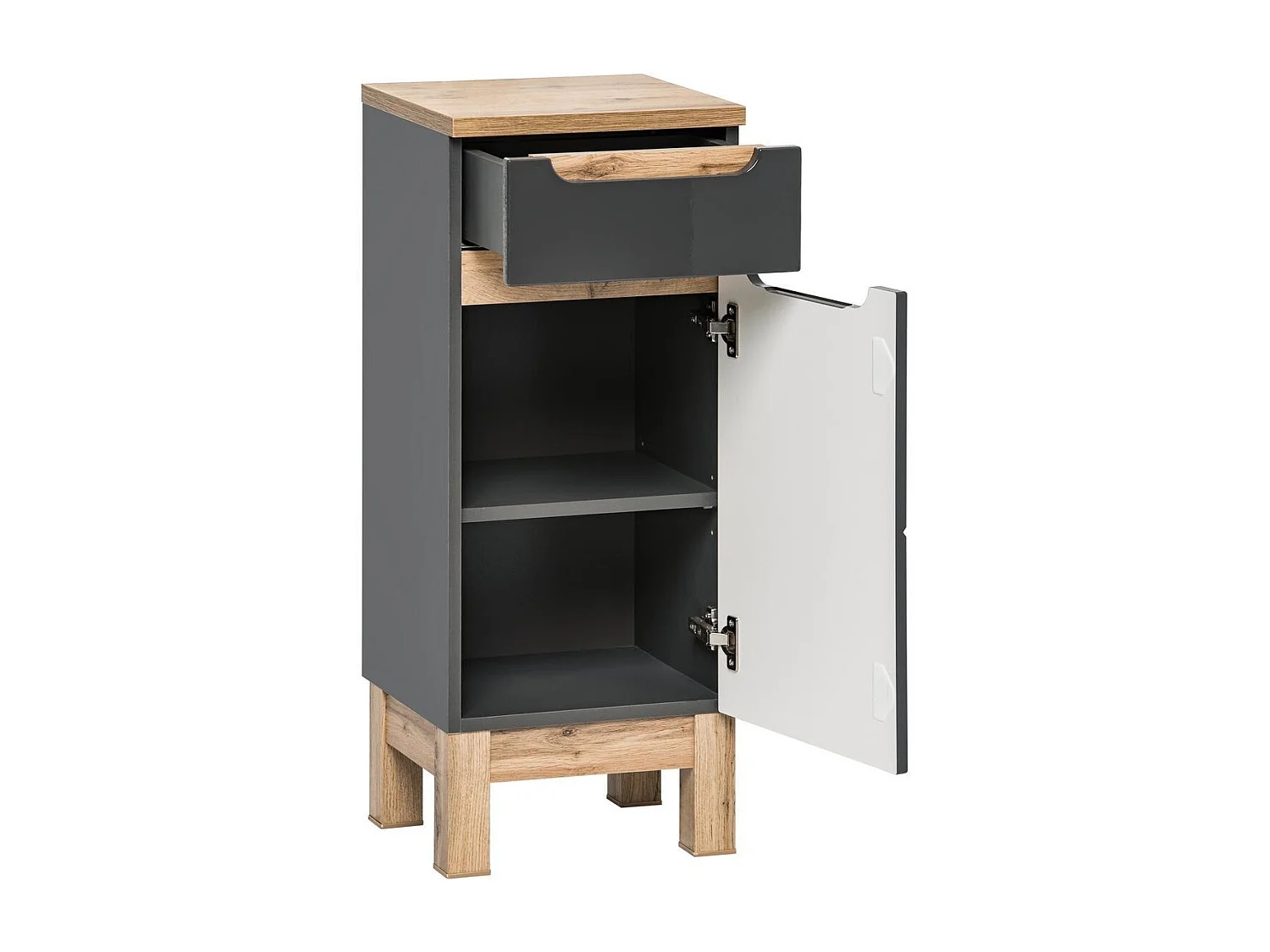 Armoires Latérales BALI SCAB35 1D1D 35x33x86 Grisfoncé