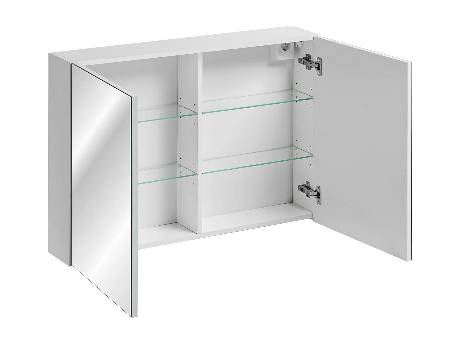 Armoires De Toilette LEONARDO MC90 2D 90x17x65 Blanc