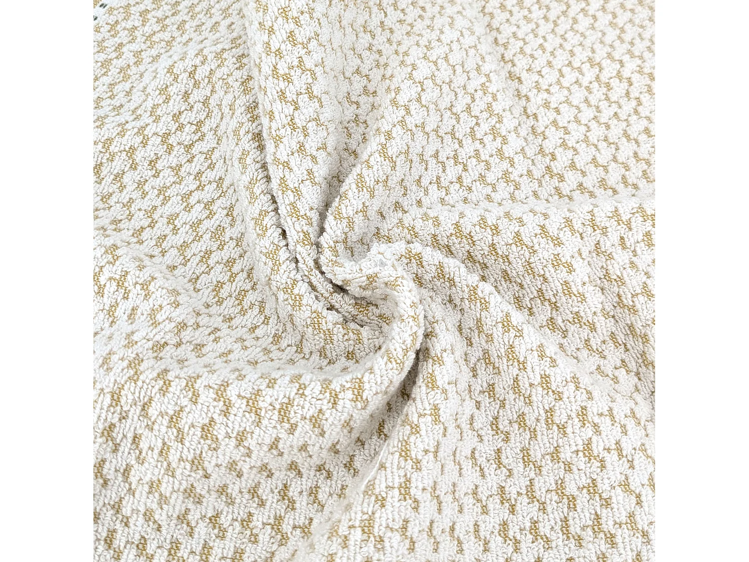 Lot de 2 serviettes invité coton 33x50cm SANTORINI liteau jaune