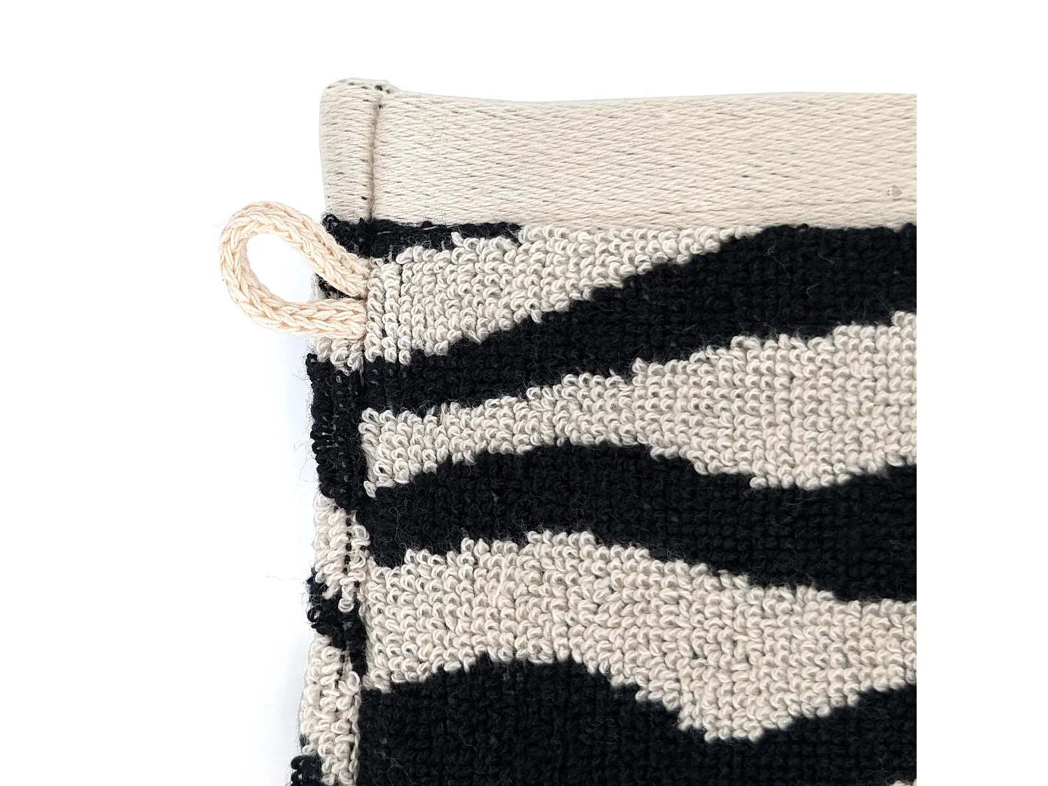 Lot de 2 gants de toilette absorbants coton ZEBRA beige