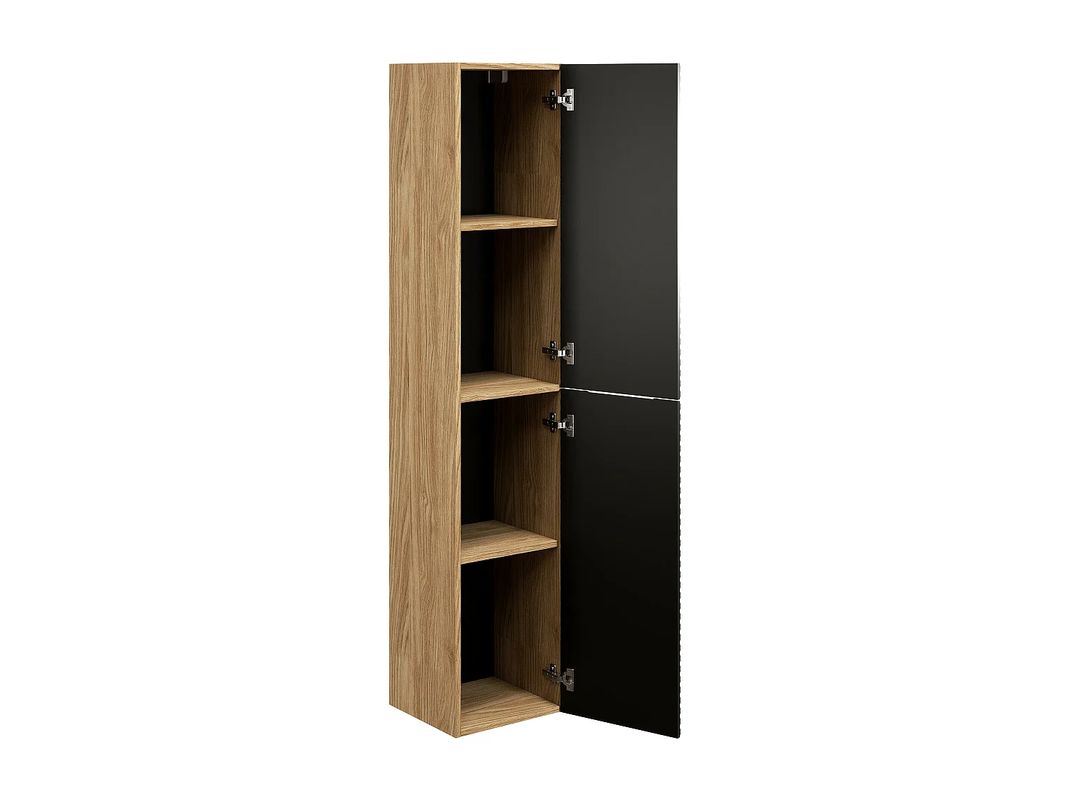 Armoire Haute OCEAN HC35 2D 35x33x170 Noir