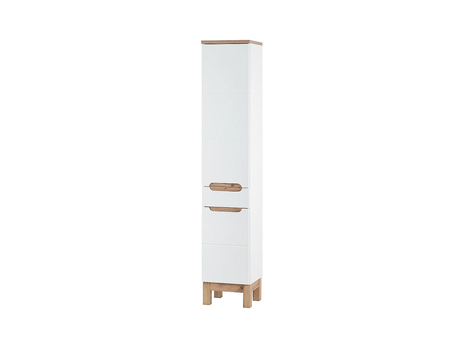Hoge Kast BALI HC35 2D1D 35x33x187 Wit