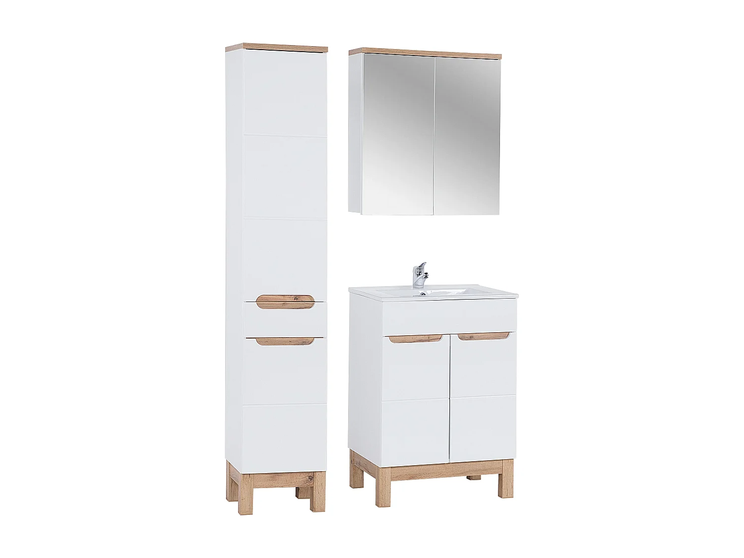 Armoires De Toilette BALI MC80 2D 80x20x70 Blanc