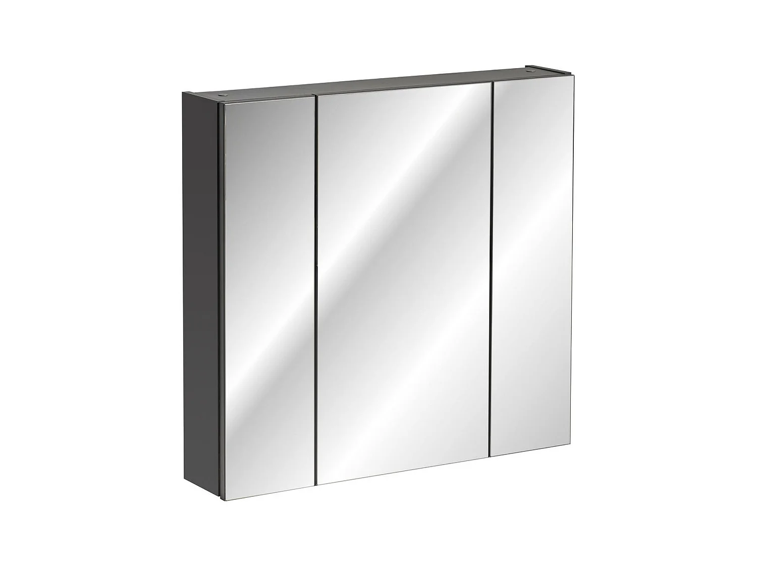 Armoires De Toilette MONAKO MC80 3D 80x16x75 Grisfoncé