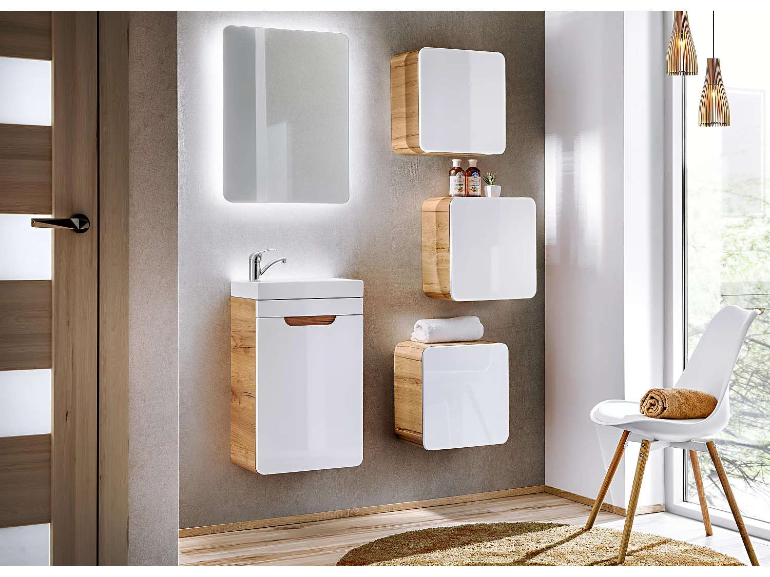 Armários Laterais ARUBA SCAB35 1D 35x22x35 Branco