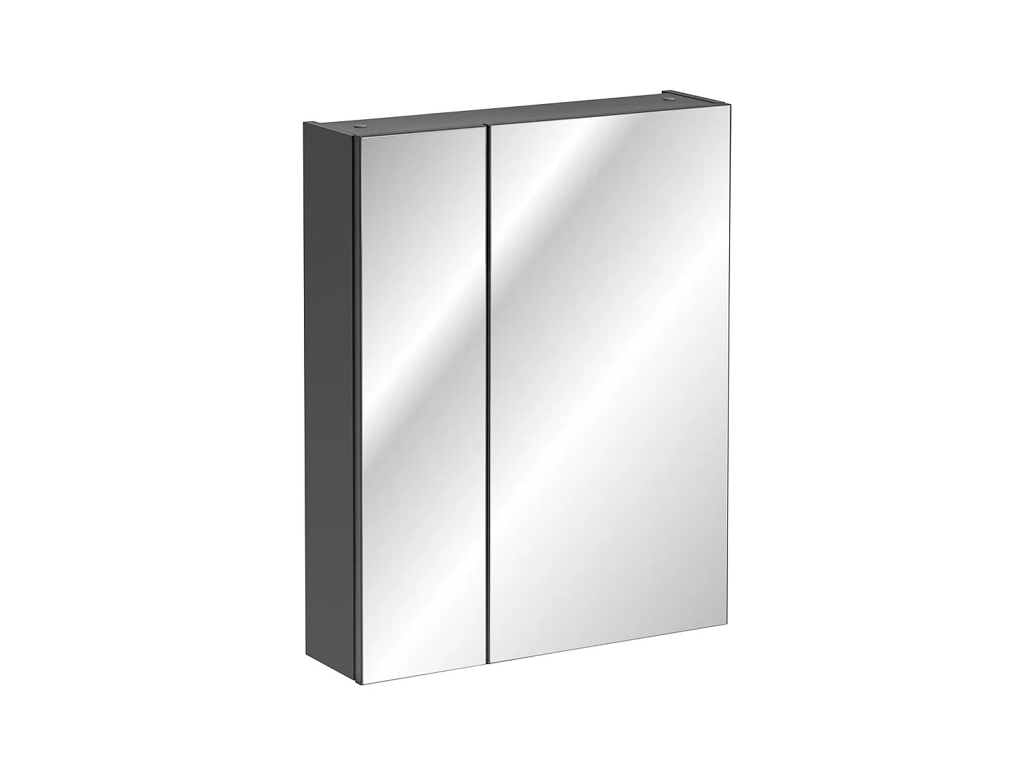 Spiegelkasten MONAKO MC60 2D 60x16x75 Donkergrijs