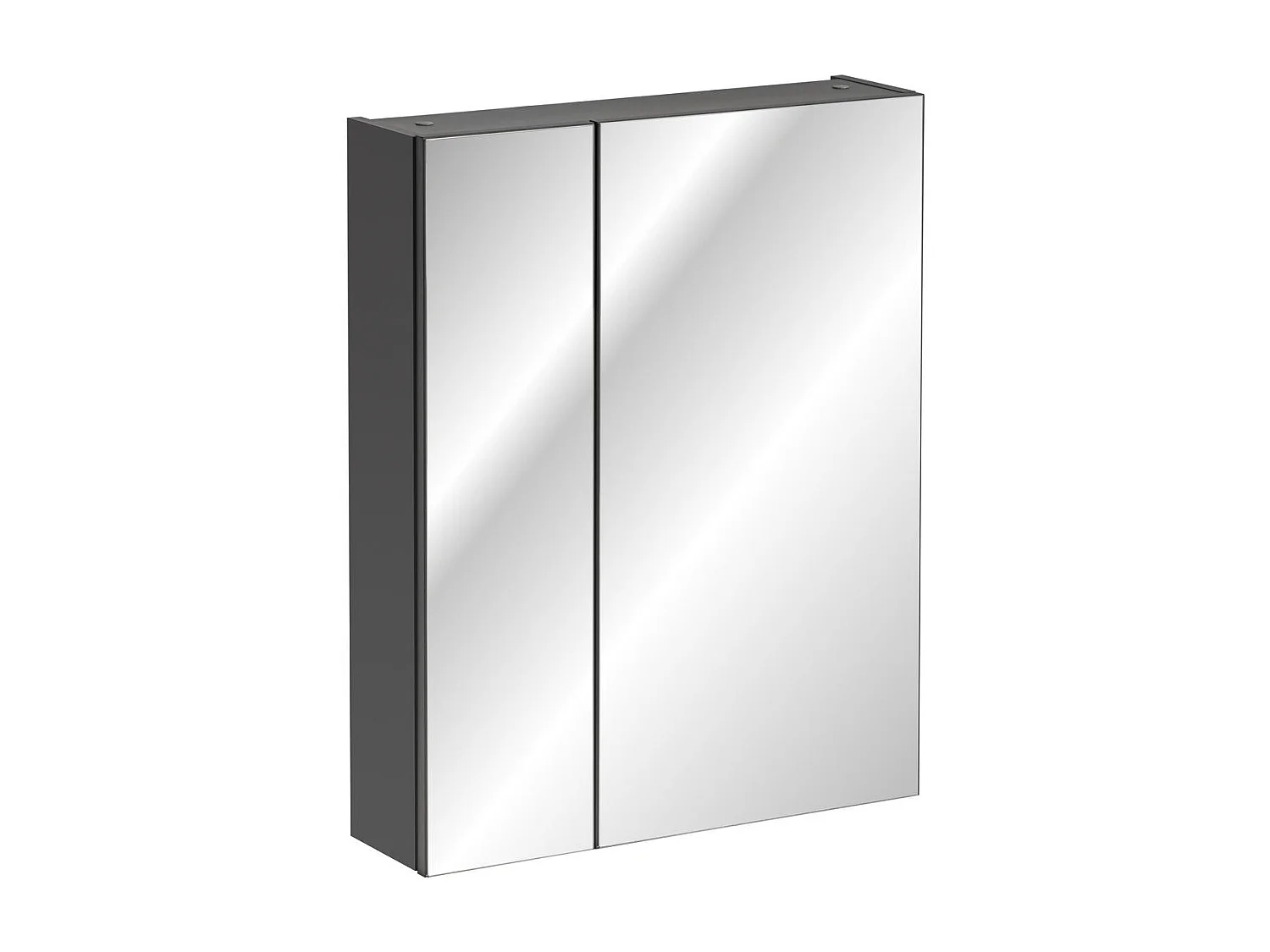 Armoires De Toilette MONAKO MC60 2D 60x16x75 Grisfoncé