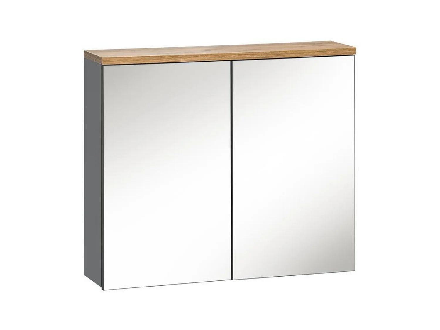 Spiegelkasten BALI MC80 2D 80x20x70 Donkergrijs