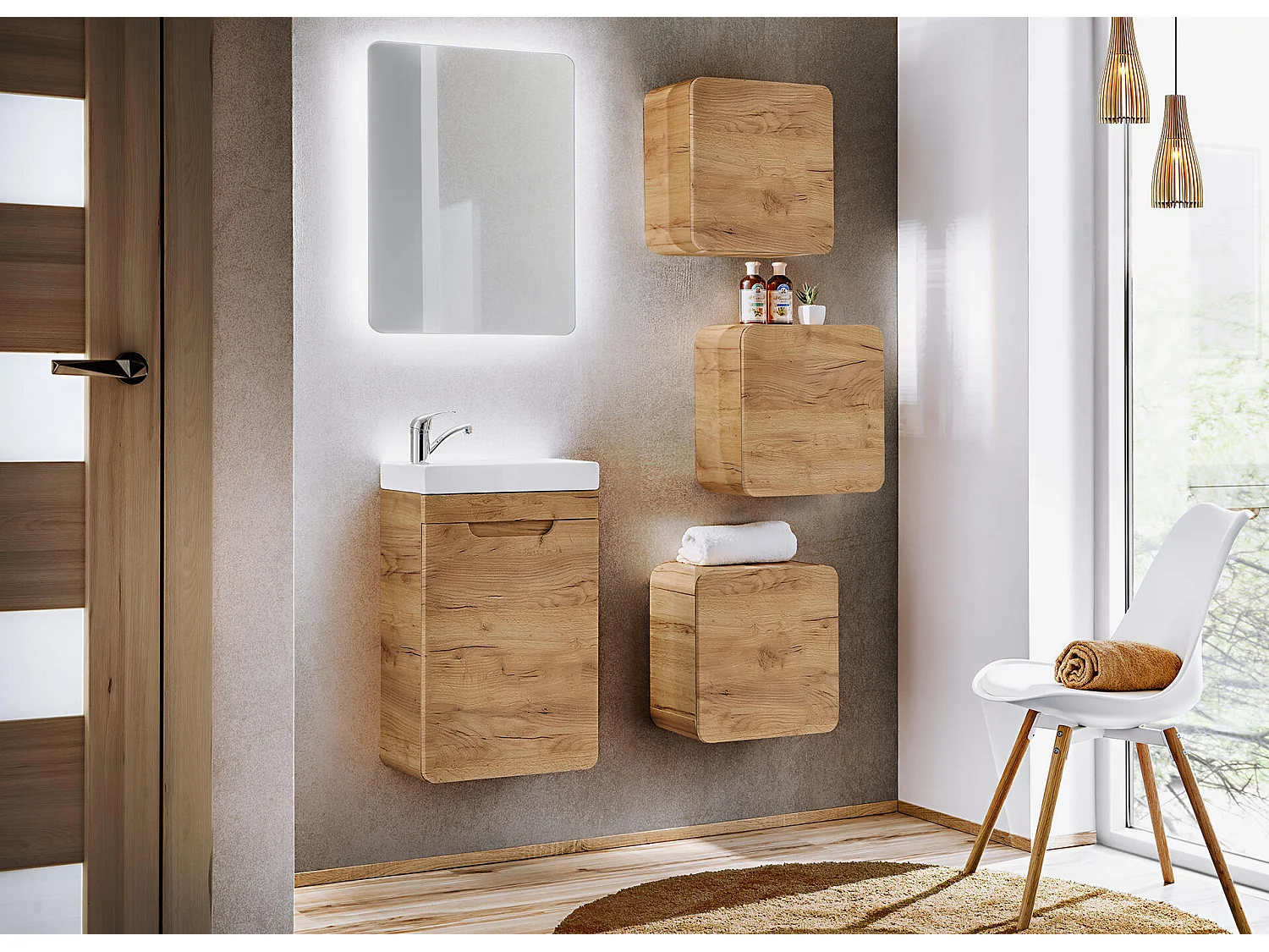 Armadi Laterali ARUBA SCAB35 1D 35x22x35 Beige