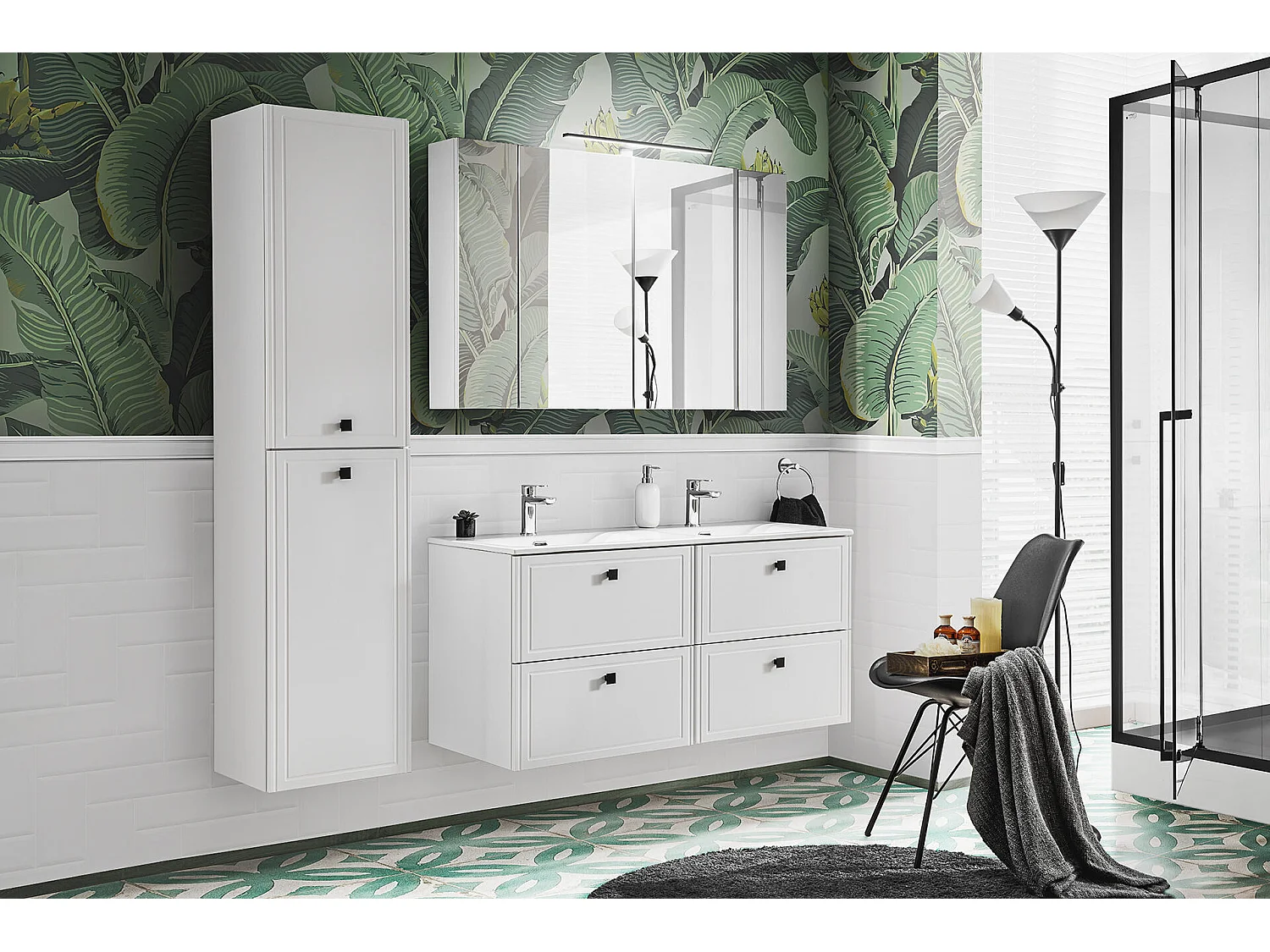 Armoires De Toilette HAVANA MC100 3D 100x16x75 Blanc