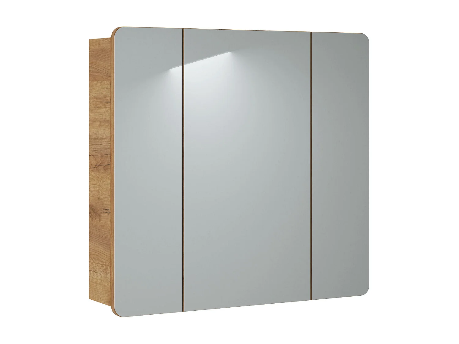 Armoires De Toilette ARUBA MC80 3D 80x16x75 Clair naturel