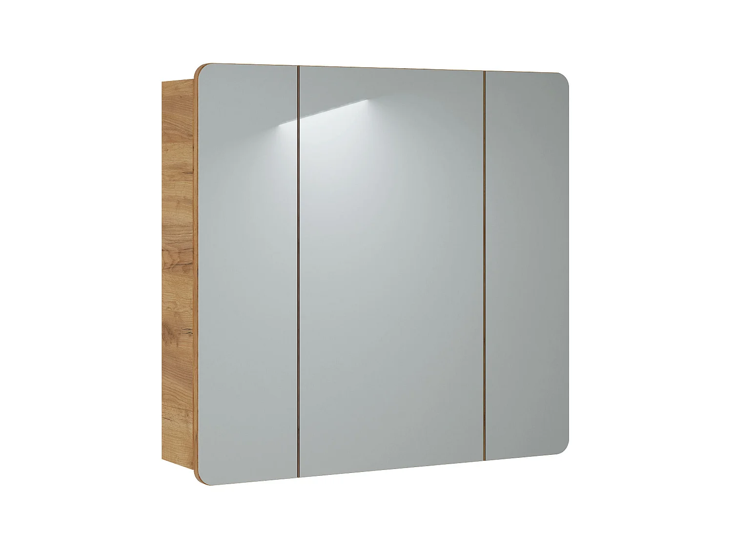 Armoires De Toilette ARUBA MC80 3D 80x16x75 Clair naturel