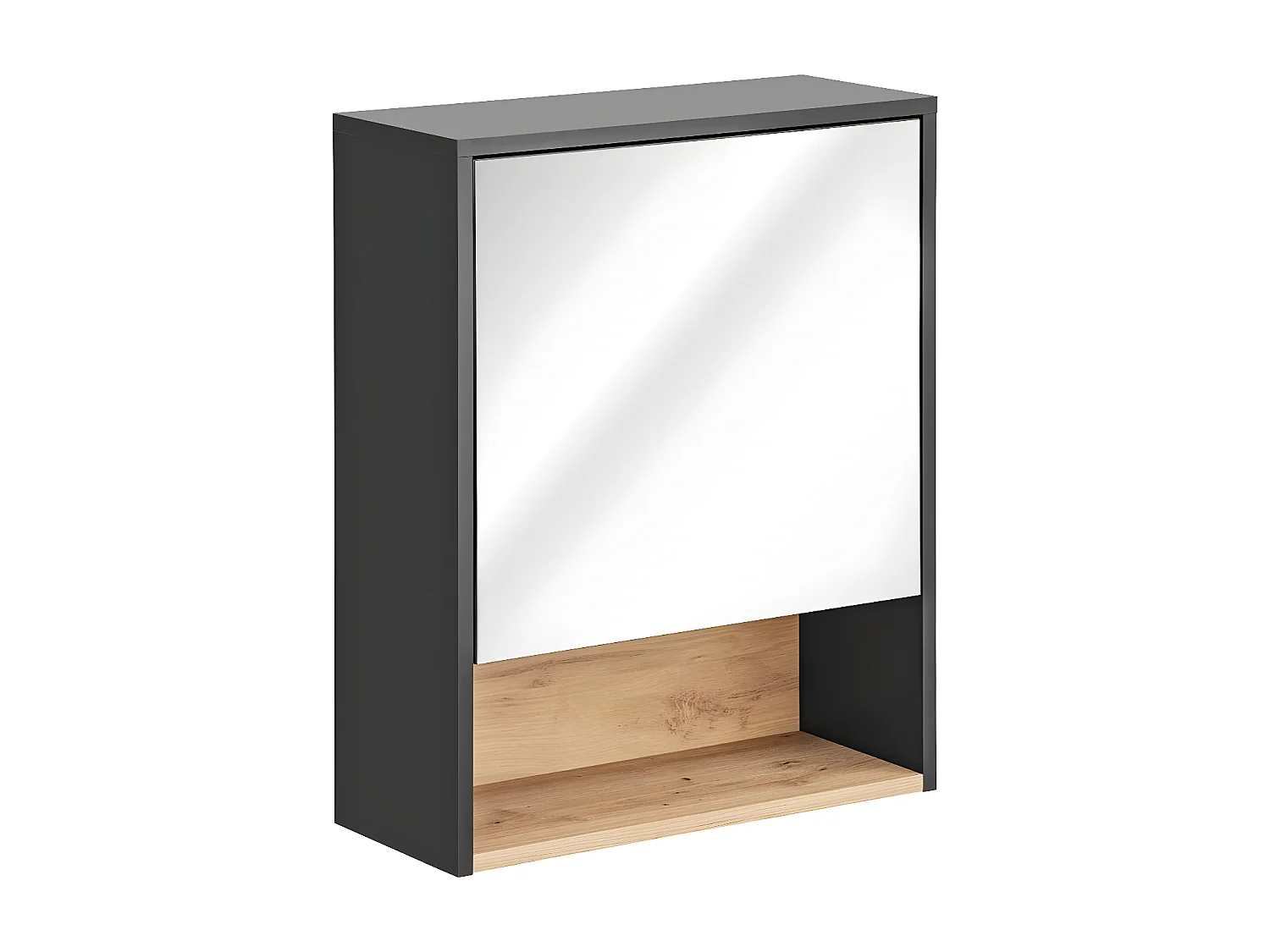 Armoires De Toilette BORNEO MC60 1D 60x25x75 Grisfoncé