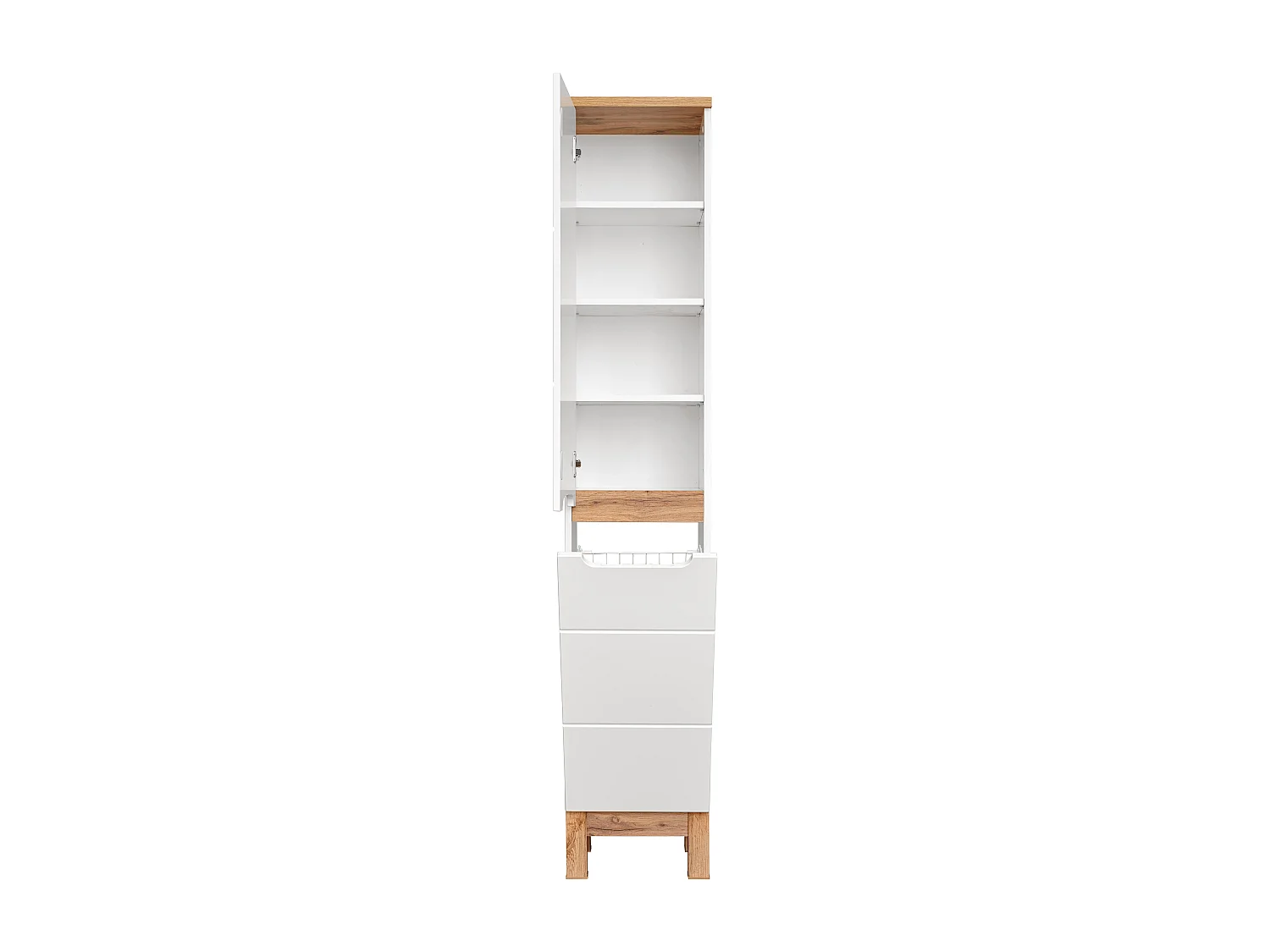 Armoire Haute BALI HC35 2D 35x33x187 Blanc