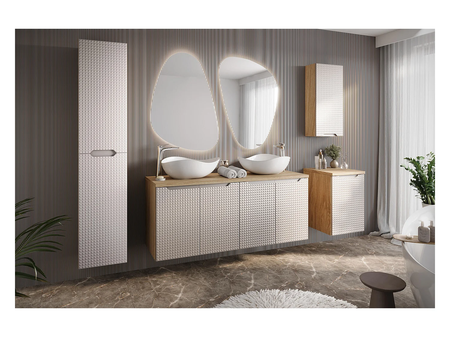 Armoires Latérales LUXOR SCAB30 1D 30x46x57 Clair naturel