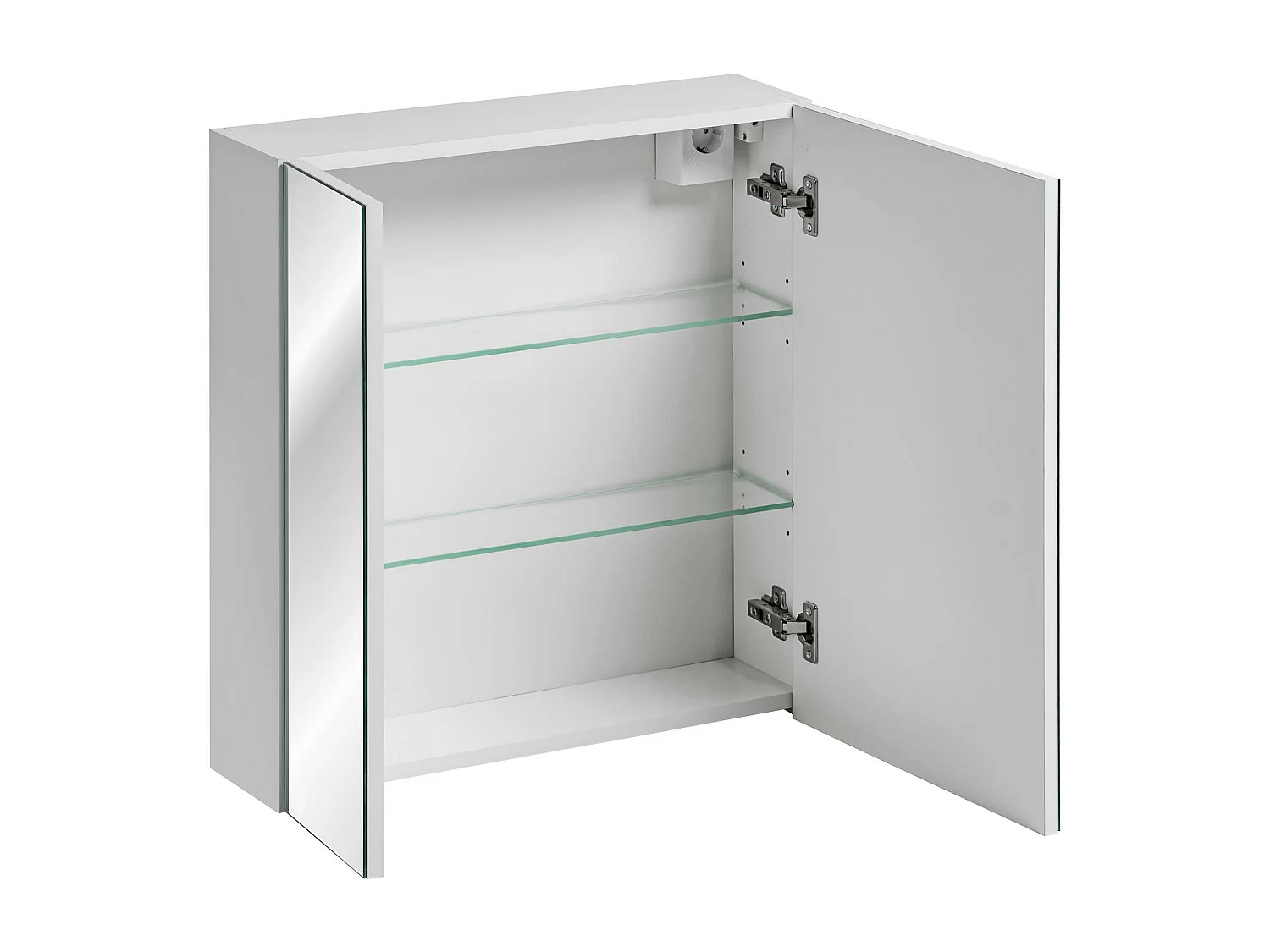 Armários Com Espelho LEONARDO MC60 2D 60x17x65 Branco