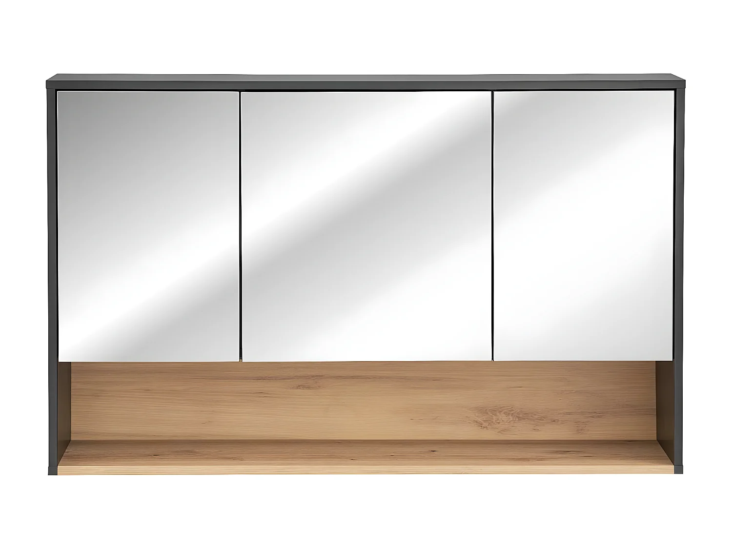 Spiegelkasten BORNEO MC100 3D 100x25x75 Donkergrijs