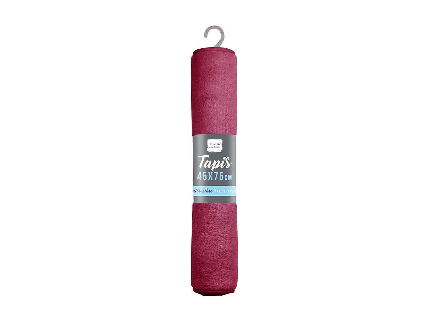 Tapis de Bain Microfibre "Vitamine" 45x75cm Framboise