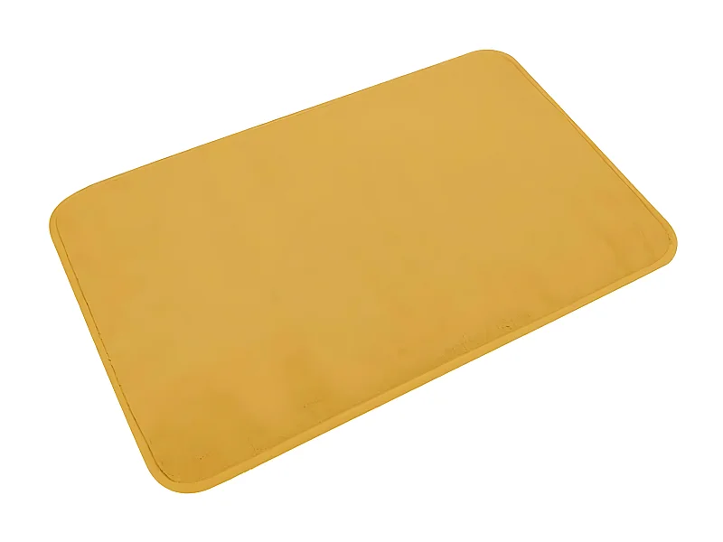Tapis de Bain Microfibre "Vitamine" 45x75cm Ocre