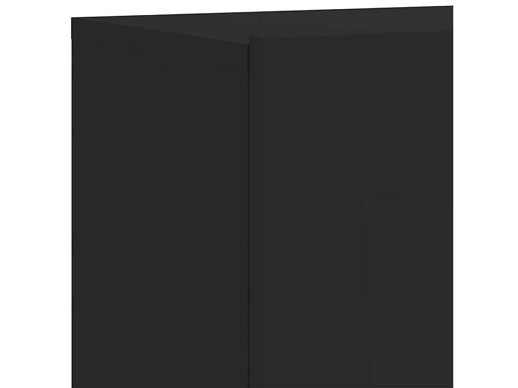 Meubles TV muraux 2 pcs noir 80x30x41 cm