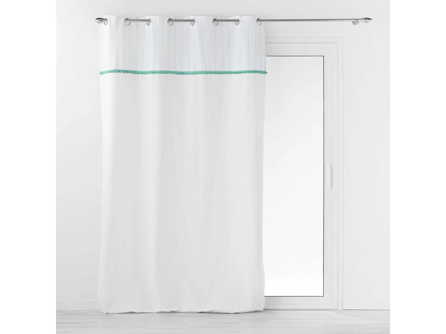 Rideau à Œillets "Alizée" 140x240cm Menthe