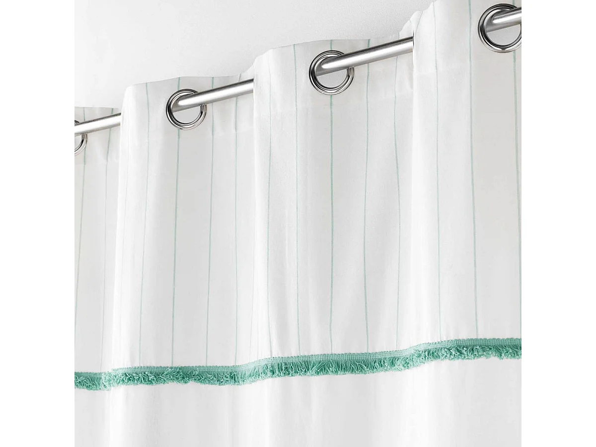 Rideau à Œillets "Alizée" 140x240cm Menthe